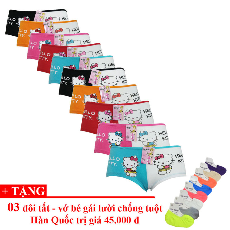 Nơi bán Bộ 10 quần lót bé gái Thái Lan + Tặng 03 Tất Lười Hàn Quốc - Lybishop