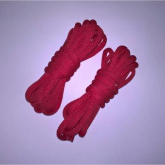 Bộ 2 cặp dây giày oval tròn (màu Đỏ)  
