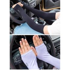 Bộ 2 đôi găng tay Hàn Quốc chống nắng tiện dụng (Đen tím)