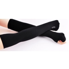 Bộ 2 gang tay chống nắng xỏ ngón Hàn Quốc GTN81 (đen)