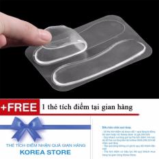 Chỗ bán Bộ 2 miếng lót gót giày silicon êm chân + Tặng kèm 1 thẻ tích điểm tại gian hàng KoreaStore