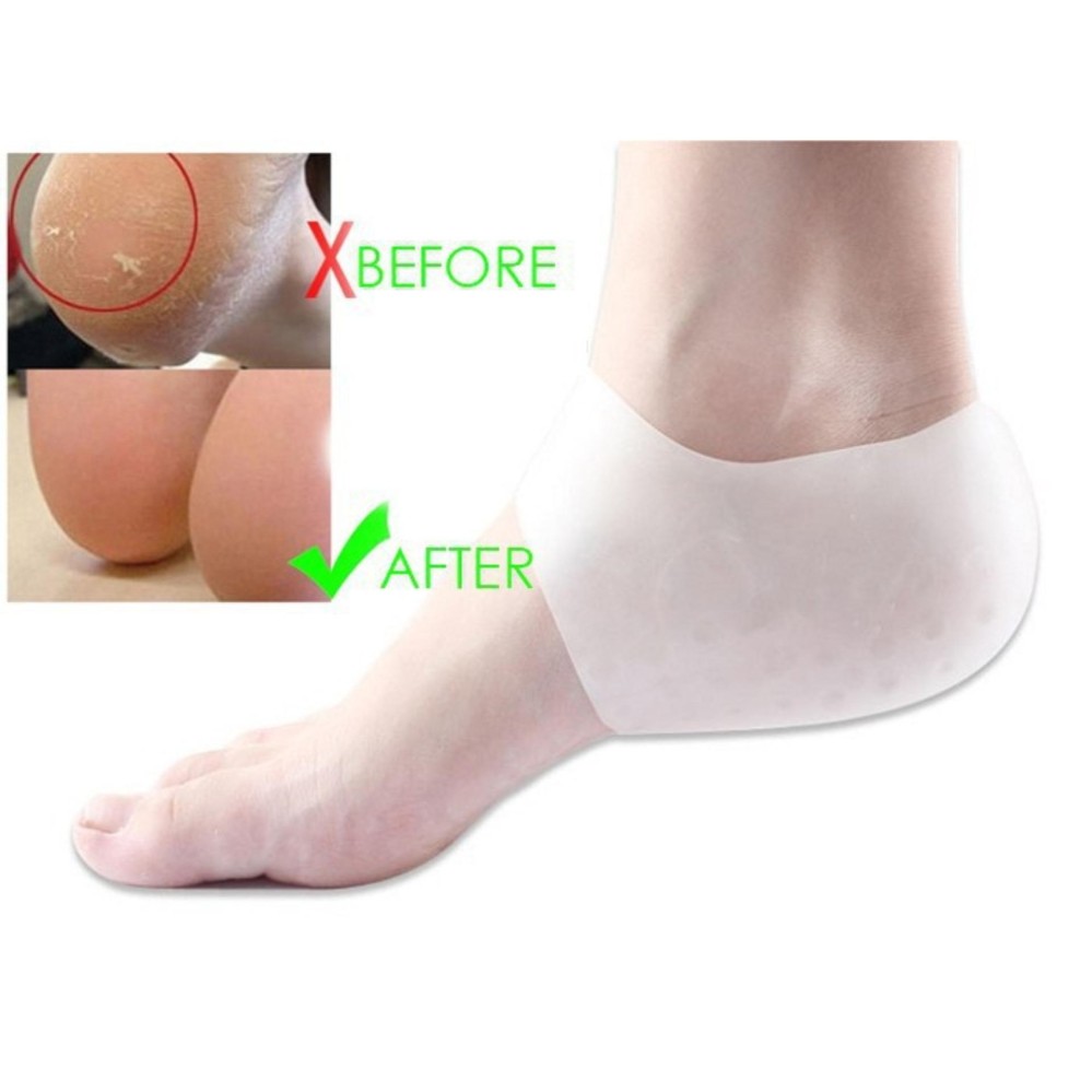 Bộ 2 Vớ ( Tất) silicon bảo vệ gót chân và mắt cá chân