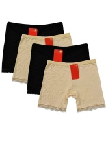 Bộ 4 quần ôm mặc trong váy SoYoung 4WM QU INSKIRT 001 2B 2NU (Đen và nude)  dưới x triệu