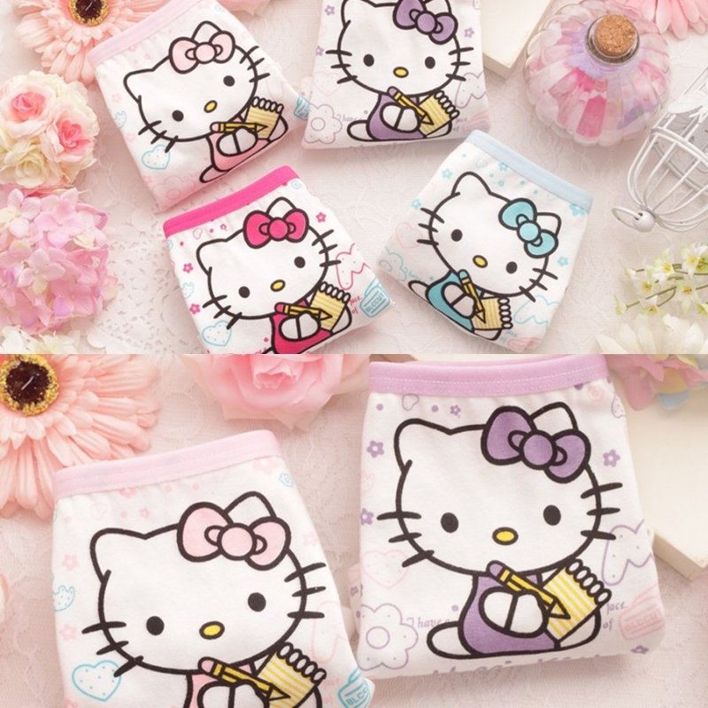 Nơi bán Bộ 6 quần chíp đùi Kitty siêu yêu cho bé gái