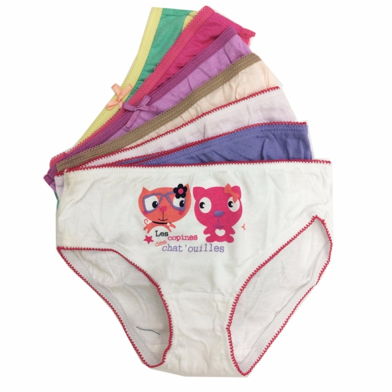 Nơi bán Bộ 7 quần lót - quần chíp bé gái cotton -MS05