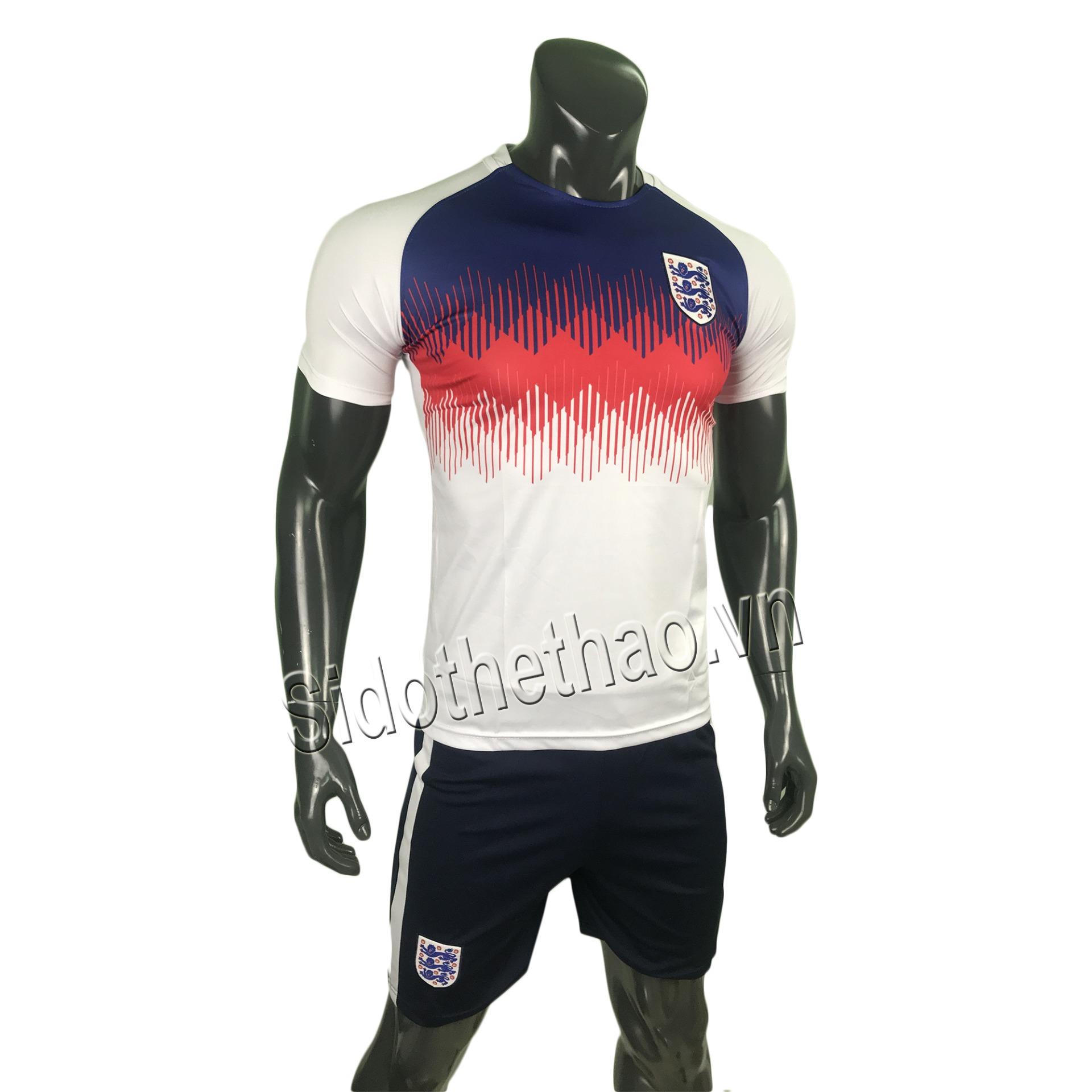 Bộ đồ quần áo đá banh - bóng đội tuyển Anh màu trắng Wolrd cup 2018