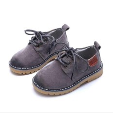 Bé trai bé gái Unisex Trẻ Em Casual Dây Da Anh Retro Phẳng Học Giày I141-quốc tế