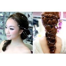 Briden Photo Party Wedding Hair Bride Headband Pearls Starry Hair Band All-match For Bridal Bride Hair Jewelry Wedding – intl