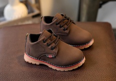 Thời Trang trẻ em Bé Trai Bé Gái Martin Giày sneaker tăng Phối Ren Trẻ Em Cho Bé Giày-quốc tế