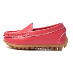 Giày trẻ em Da PU Giày Thể Thao Cho Bé Trai And Bé Gái Thuyền Giày Slip On Đế Mềm giày Đế Bằng-Quốc Tế