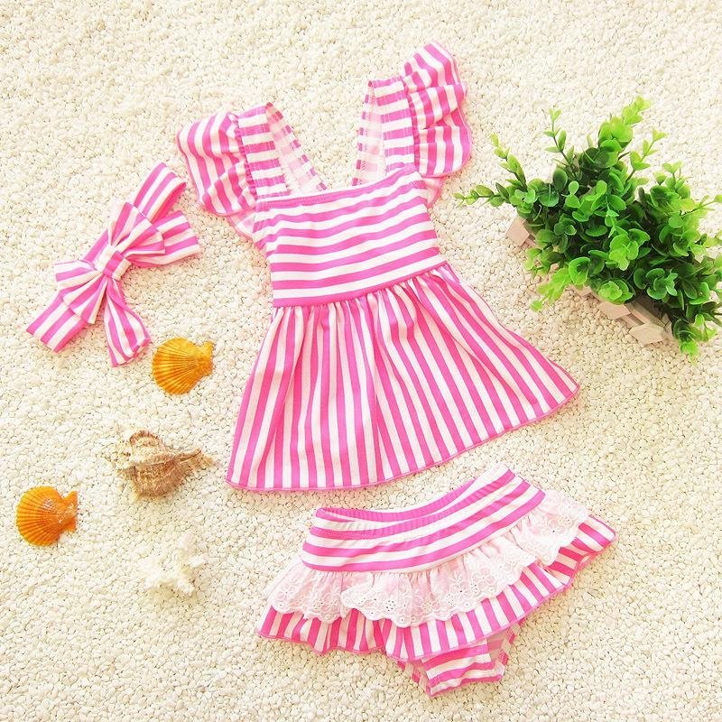 Nơi bán Children Summer Swimwear Cute Baby Navy Triangular Split Children
Swimsuit - Pink - intl
