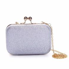 Clutch Cầm Tay Ánh Kim HK SHOP CL01 (Bạc)