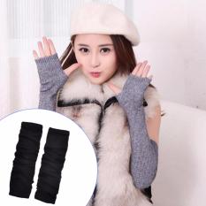 Combo 2 bao tay nữ chống nắng xỏ ngón ( Đen- Xám ) Kmdeal 14977
