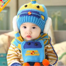 Bảng Báo Giá Combo mũ và khăn len ấm áp thời trang cho bé yêu hình Robot KOREA   One max