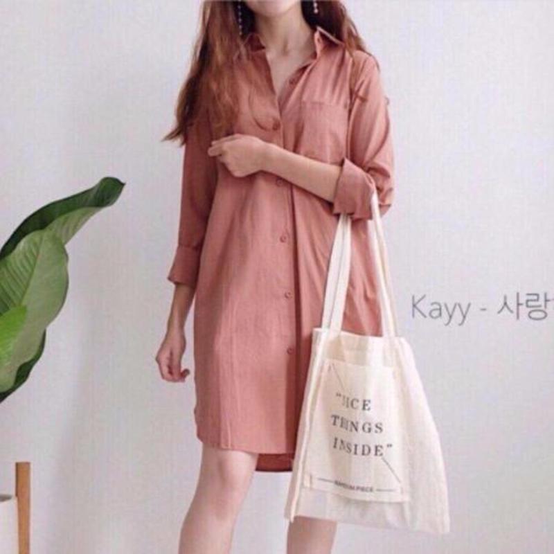 Nơi bán ĐẦM SUÔNG KIỂU SƠ MI THANH LỊCH VN559
