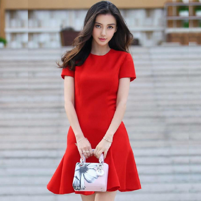 Nơi bán Đầm Xòe 6 Mảnh Angel (Đỏ)