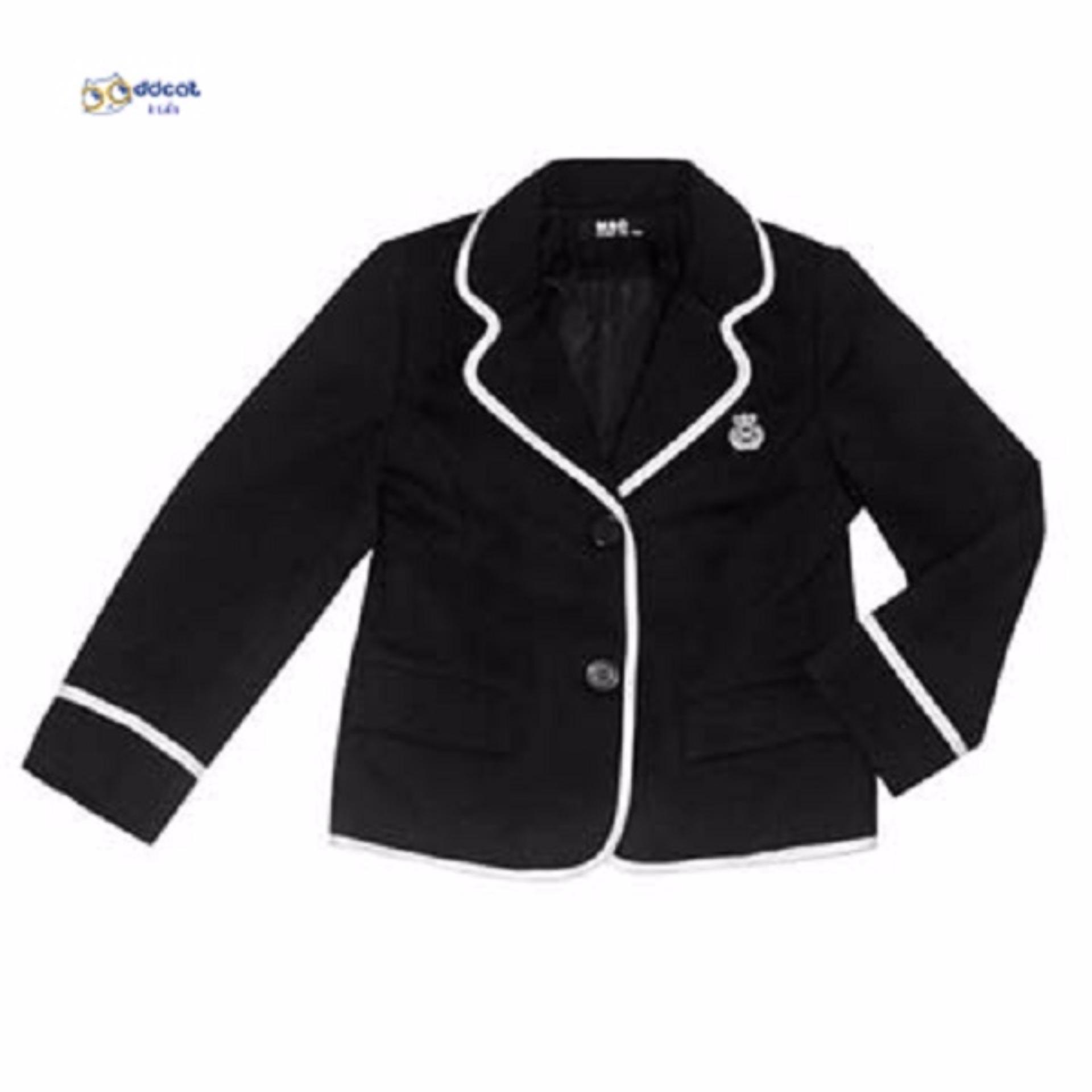 Áo trẻ em nam kiểu tây phương cool boy mùa thu đông - đen-ddcatkids city fashion 0681