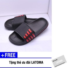 Dép nam quai ngang kiểu dáng thể thao thời trang Latoma TA0653 (đen)+ Tặng kèm thẻ ưu đãi Latoma