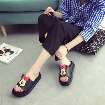 Dép Quai Ngang Nữ đế Cao Mickey - GiayKS - Mickey001 (đen) June 2018 - 5 Dép quai ngang nữ đế cao Mickey - GiayKS - Mickey001 (đen) - 5