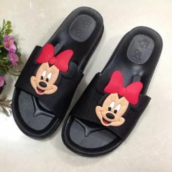 Dép Quai Ngang Nữ đế Cao Mickey - GiayKS - Mickey001 (đen) June 2018 - 3 Dép quai ngang nữ đế cao Mickey - GiayKS - Mickey001 (đen) - 3