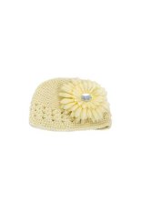 Thông tin Sp DHS Infant Crochet Beanie Hat + Daisy Flower Clip Yellow – intl   HongKong Supermall