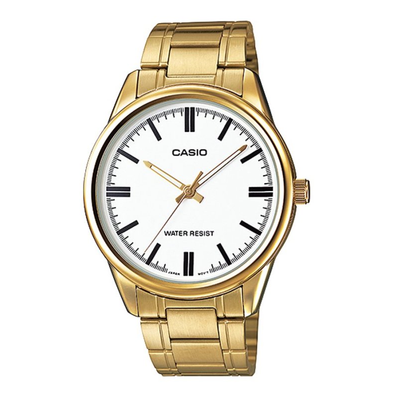 Nơi bán Đồng hồ nam dây thép không gỉ Casio MTP-V005G-7AUDF (Vàng)