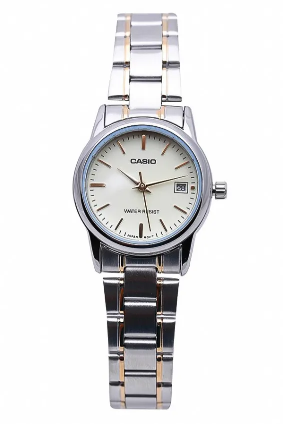 Đồng hồ nữ dây thép không gỉ Casio LTP-V002SG-9AUDF