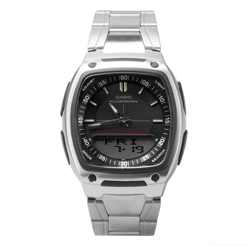 Đồng hồ thể thao nam dây silicon Casio AW-81D-1AVDF (Bạc) bán chạy