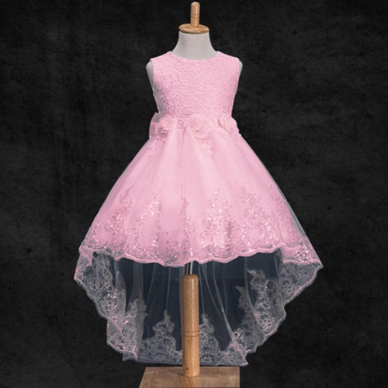 Nơi bán Fangfang Lace Flower Kids Dresses Princess Dress Tail Dresses Girls
Wedding Dresses pink 110 - intl