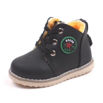 Fashion Kids Boots (Size:21-30) (Black) - intl  