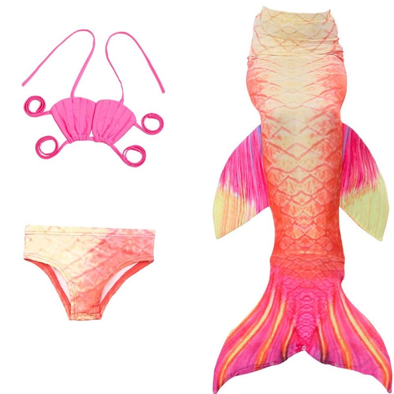 Nơi bán Fin Mermaid Tail Monofin - Swimmable Tail Kids Girls Women Swimming Costumes JP114（110） - intl