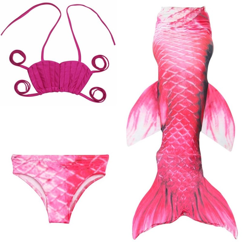 Nơi bán Fin Mermaid Tail Monofin - Swimmable Tail Kids Girls Women Swimming Costumes JP79（130） - intl