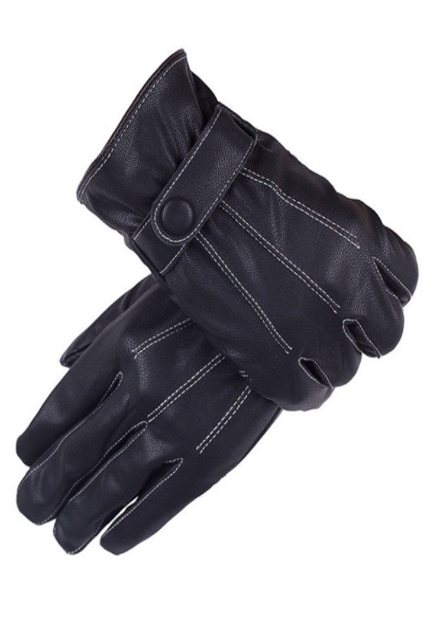 Găng tay cảm ứng chất liệu da cừu mềm mại thời trang Victoria90 GT6008 (đen)