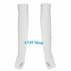Găng tay chống nắng và tia UV_Aqua X dạng xỏ ngón ( TRẮNG )