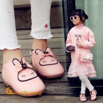 Giày bé gái đẹp giày đi học bé gái hình thỏ GLG064  