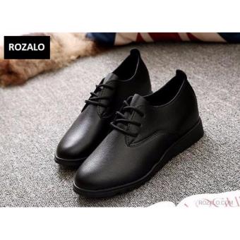 Giày boot thời trang nữ cổ thấp ROZALO RWG7088BL -Đen  