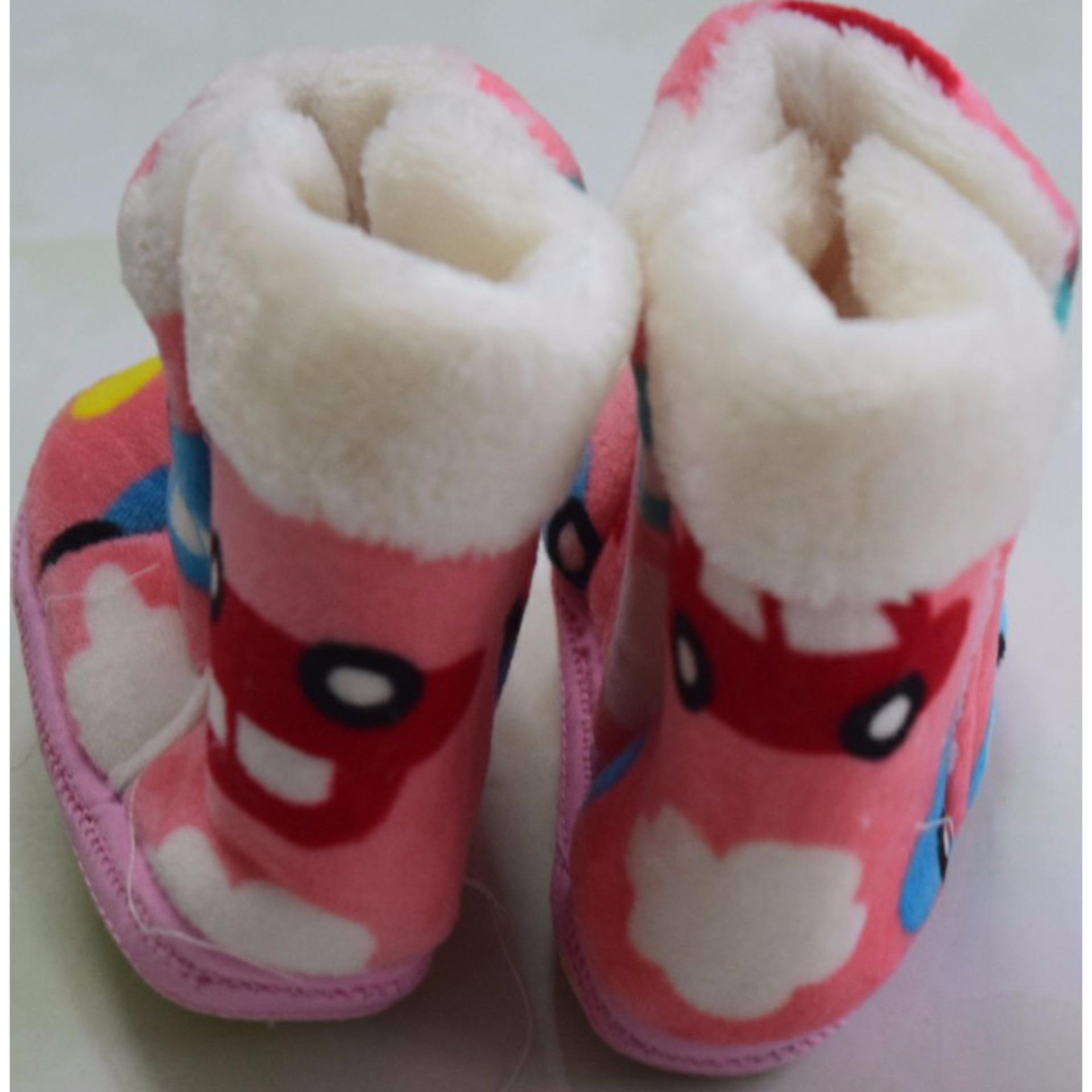Giày bốt giữ ấm chân cho bé từ 6-12 tháng tuổi (Màu cam)