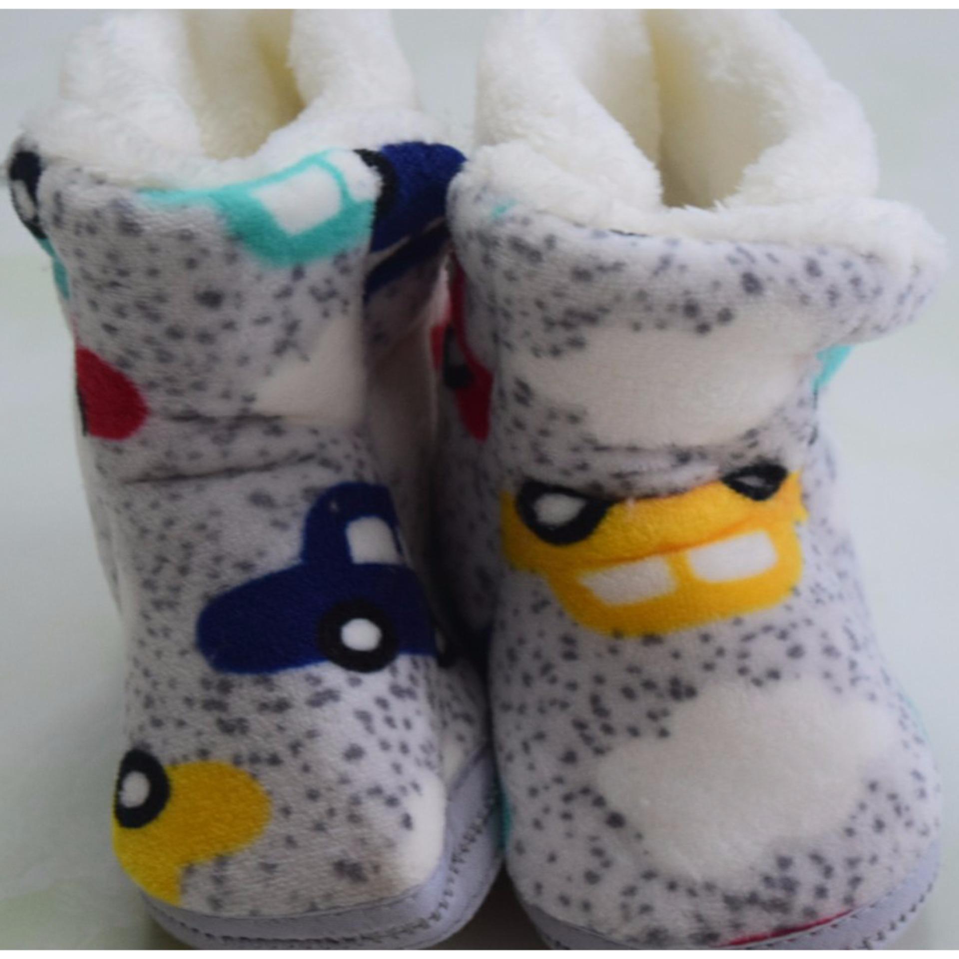 Giày bốt giữ ấm chân cho bé từ 6-12 tháng tuổi (Màu xám)