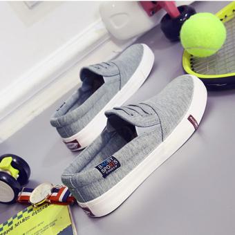 GIÀY LƯỜI SLIP-ON NỮ GIẢ DÂY VẢI COTTON THOÁNG MÁT - 3036 (XÁM) May 2018 - 4 GIÀY LƯỜI SLIP-ON NỮ GIẢ DÂY VẢI COTTON THOÁNG MÁT - 3036 (XÁM) - 4