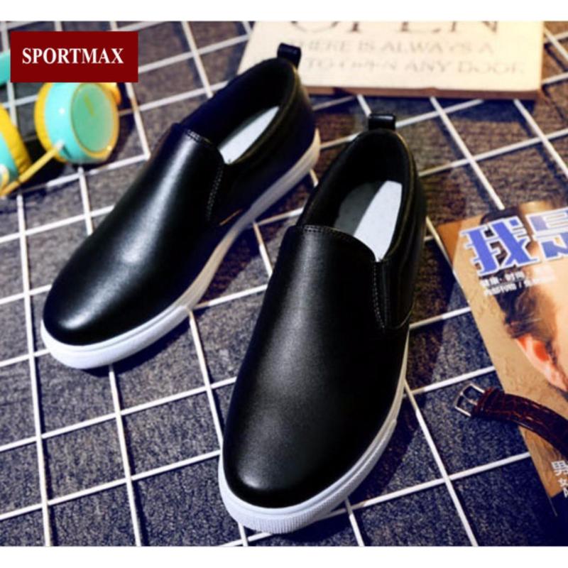 Giày lười slip on thể thao nam Sportmax SM3519B - Đen