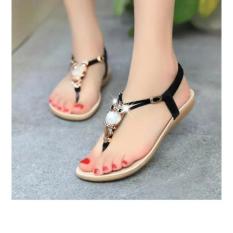 Giày Sandal Đính Đá Hình Mặt Cú.