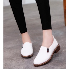 Giày slip on da trơn đế nâu S207