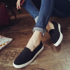 Giày slip on Koin trơn màu đen VV108