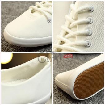 Giày Slip On Nữ Cột Dây (Trắng) May 2018 - 4 Giày Slip on nữ cột dây (Trắng) - 4