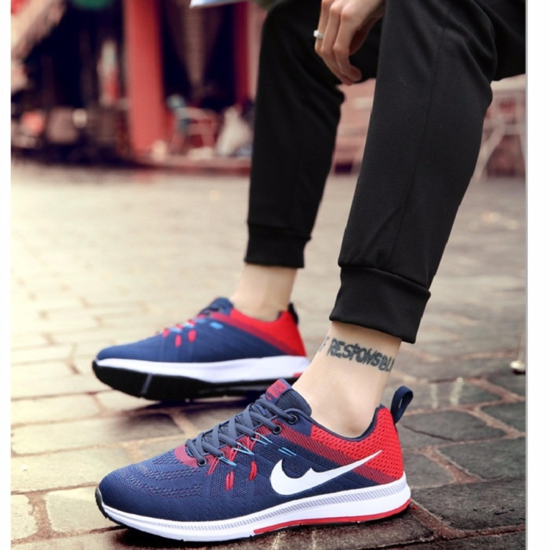 Giày Thể Thao Nam Cao Cấp HM-6338 Size 41-42(Đỏ Xanh)