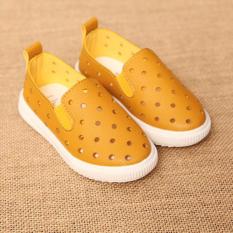 Giày trẻ em, giày có lỗ thoáng chân cho bé size 21->30 RS074 (Vàng)