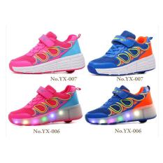 Wheel shoes bánh xe trượt HỒNG ĐEN-XANH ĐEN