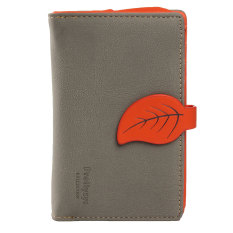 Địa Chỉ Bán Girls Leather Style Leaf Wallet Coin Money Purse Handbag Card Holder Gray – Intl Five Star Store