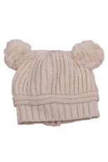 Địa Chỉ Bán HKS Dual Ball Knit Sweater Hat (Beige) – intl   HongKong Supermall