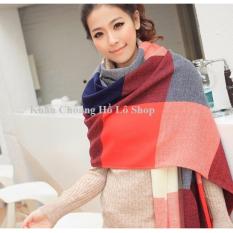 Khăn choàng nữ thời trang phối màu cá tính HLS-02